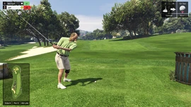 Playing golf against Jeff.