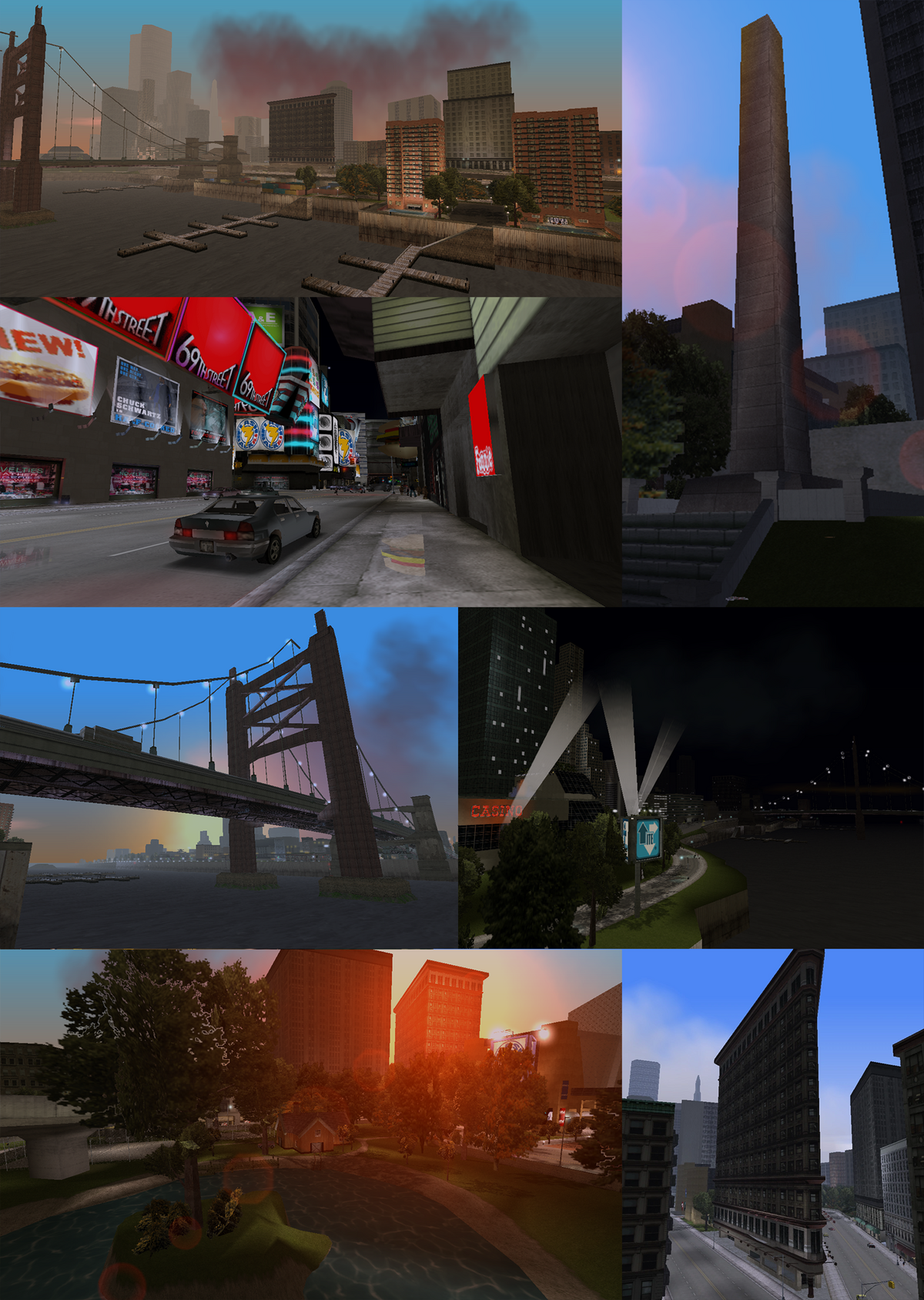 NYC landmarks in GTA 3's Staunton Island : r/GTA