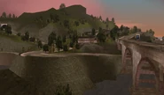 The hills of Cedar Grove as seen in Grand Theft Auto III.