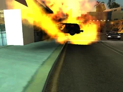 A Club exploding (GTA San Andreas).