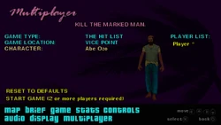 Abe Ozo in the character selection menu