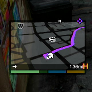 GPS waypoint in Grand Theft Auto V (PlayStation 3/Xbox 360 version).