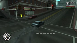 卡尔和塞萨尔一起飙车，路上塞萨尔挑衅路过的警察