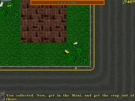 Albert tells the protagonist to get in the Myni parked nearby.