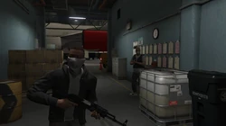 Deal with the gunmen inside the LSIA hangar