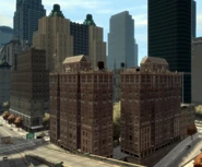 View of Lancet's northern end, with Prosperous Towers in the foreground and Nicoise Hotel in the background.