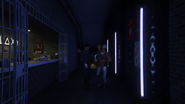 Marcel assisting the GTA Online Protagonist in throwing out a troublesome Nightclub patron.