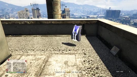 A parachute provided for the player.