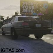 Possibly new Vapid Police Cruiser (back view) in GTA V.