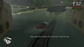 While returning, CJ says there must be an easier way of earning a living.