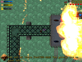 After the generator is destroyed, the alarm will sound and more Zaibatsu guards will be sent.