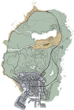 GTA V (5) Mapa Localização dos Fragmentos de Carta/Letter Scraps