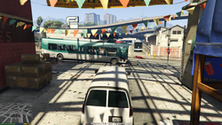 Chasing D in the van.