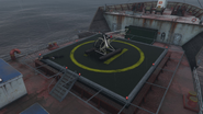 Helipad with a Sea Sparrow.