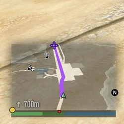GPS waypoint in Grand Theft Auto Online (Enhanced version).