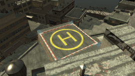 Brucie's helipad.