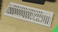 A Facade keyboard in GTA V. Notice that a Windows logo can be seen on the keyboard.