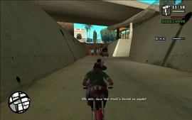 CJ tells Smoke that the Packer is back on them.