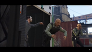 The guards are thrown out of the truck.