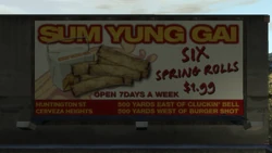 Sum Yung Gai billboard in GTA IV.