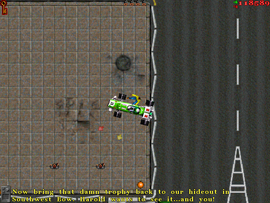 The protagonist is told to deliver the trophy to Harold at the garage in Southwest Bow.