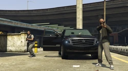 Gunmen attacking the player at Mirror Park Railyard