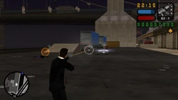 More gangsters armed with AKs arrive in a Sentinel.