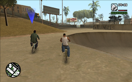 CJ, Ryder and Smoke heading back to Grove Street.