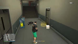 Break into the hangar.