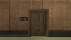 Entrance to the first aid room.
