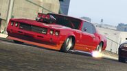 The Sabre Turbo in the cinematic preview on GTA Online Rockstar Games Social Club.