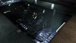 Accessing Tony's submarine.