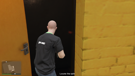 Locate the safe.