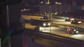 The front of a Class A motorhome in a screenshot from the Vice City section of the game's promotional website.