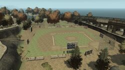 The Baseball field.