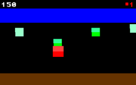 Screenshot of gameplay on the "emulated" version on degenatron.com.