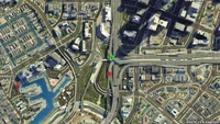 StuntJumps-GTAV-Jump24-LaPuertaFreewayFlyover-Map