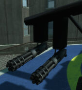 The minigun positioned on the side of the Annihilator.