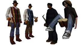 All four unused Buskers.