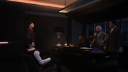 Ms. Baker and Tom explain the Duggan's smear campaign to the players.