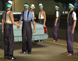 Members of T-Bone's gang, the San Fierro Rifa.