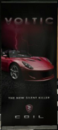 Voltic poster advertisement in Premium Deluxe Motorsport.