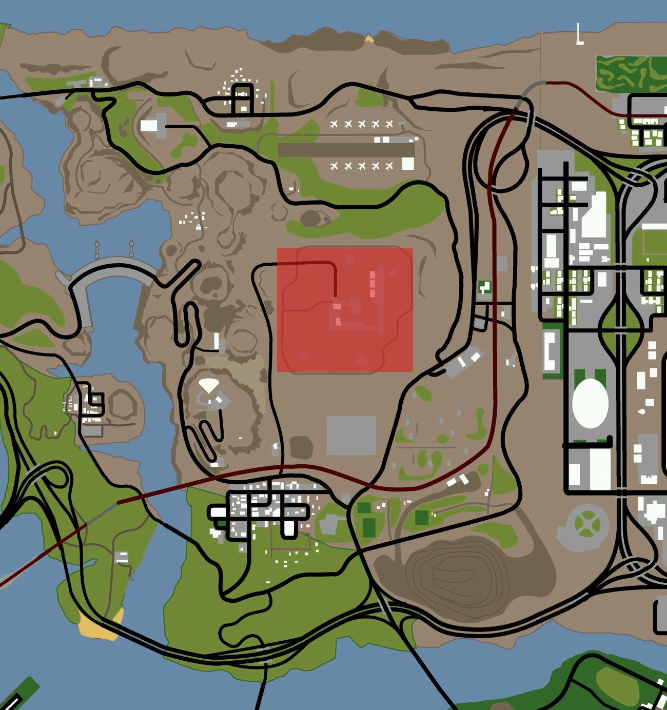 gta san andreas map of secrets