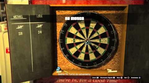 A perfect darts game in GTA V.