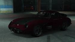 The T0UR3R Stirling GT seen in Vehicle Cargo missions, GTA Online