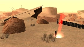 The flare starts burning.