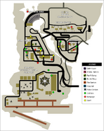 A map of Shoreside Vale in 1998, the setting of GTA LCS.