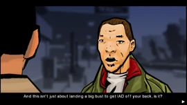 He also asks if this is just about to get the IAD off his back.