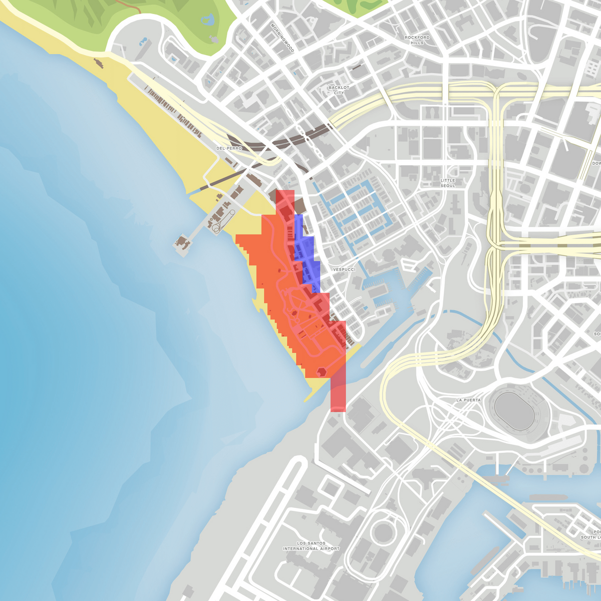 GTA V map compared to the actual los angeles. : r/GrandTheftAutoV