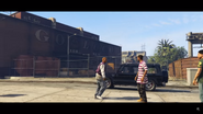Driving past gang members near Cypress Flats.